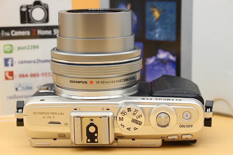 ขาย Olympus EPL 7+lens kit 14-42mm (สีเงืน) สภาพสวย เครื่องมีประกันศูนย์ ถึง 19-10-63 ชัตเตอร์ 5,458รูป  มี WiFiในตัว หน้าจอติดฟิล์มแล้ว เมนูไทย อุปกรณ์ครบ